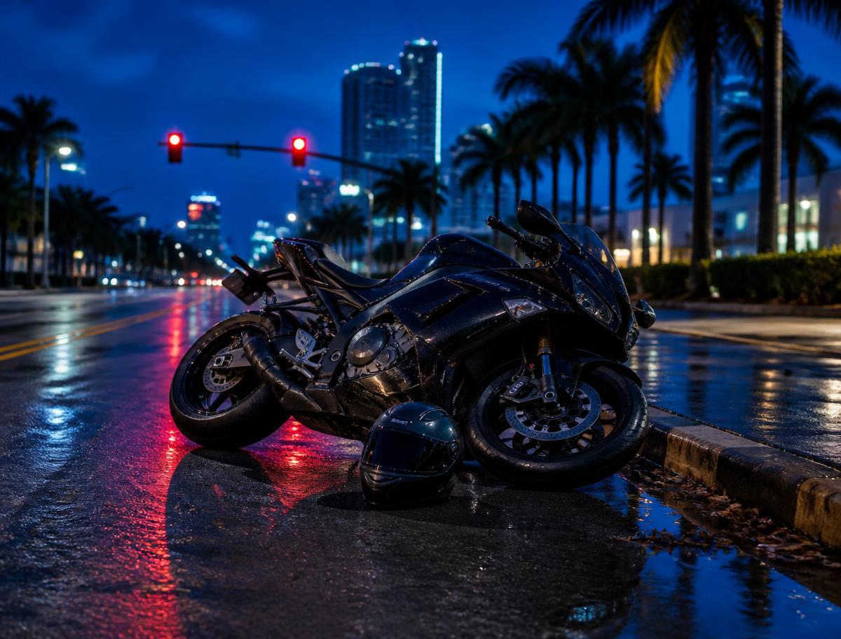 Motorcycle accident case handled by The Cowboy Lawyer